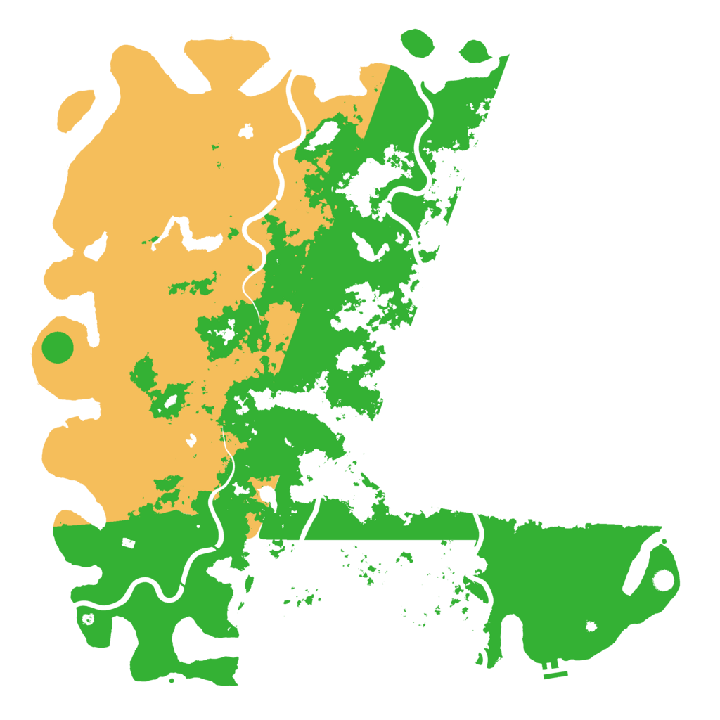 Biome Rust Map: Procedural Map, Size: 6000, Seed: 73791