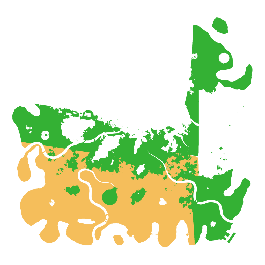 Biome Rust Map: Procedural Map, Size: 4500, Seed: 876229407