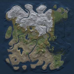 Thumbnail Rust Map: Procedural Map, Size: 4250, Seed: 1446759690, 16 Monuments