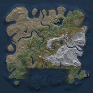 Thumbnail Rust Map: Procedural Map, Size: 4250, Seed: 1576295562, 16 Monuments