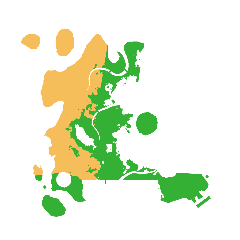 Biome Rust Map: Procedural Map, Size: 3000, Seed: 57544