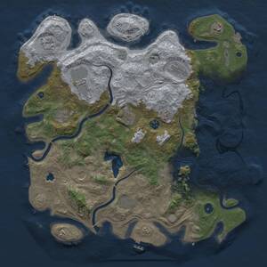 Thumbnail Rust Map: Procedural Map, Size: 4250, Seed: 225434022, 17 Monuments