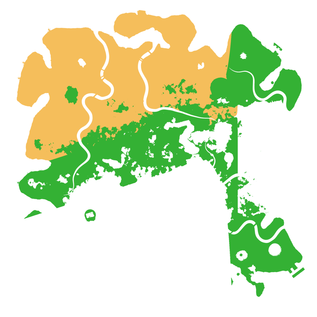 Biome Rust Map: Procedural Map, Size: 4500, Seed: 1372904476