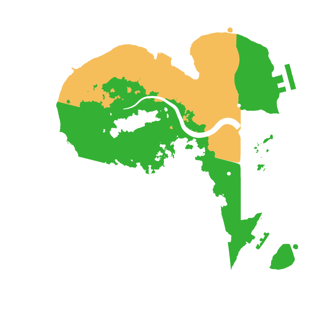 Biome Rust Map: Procedural Map, Size: 2500, Seed: 2012168895