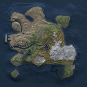 Thumbnail Rust Map: Procedural Map, Size: 2500, Seed: 1714220409, 9 Monuments