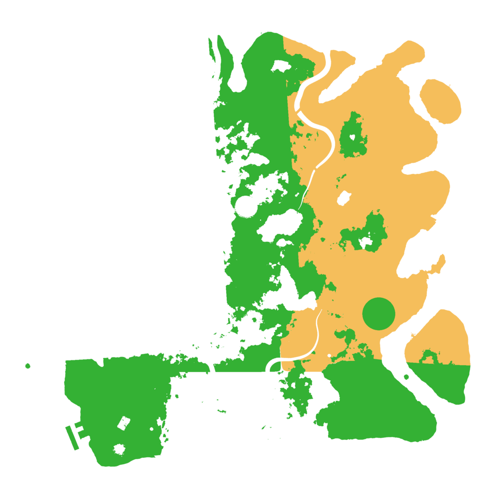 Biome Rust Map: Procedural Map, Size: 4000, Seed: 15125