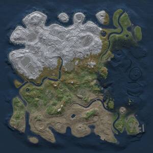 Thumbnail Rust Map: Procedural Map, Size: 4250, Seed: 285608588, 16 Monuments