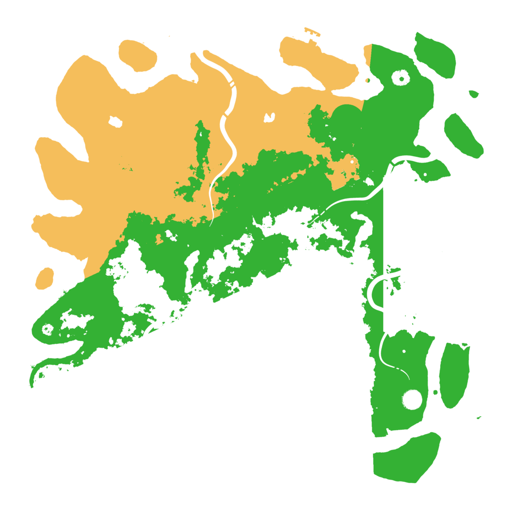 Biome Rust Map: Procedural Map, Size: 4500, Seed: 191119640