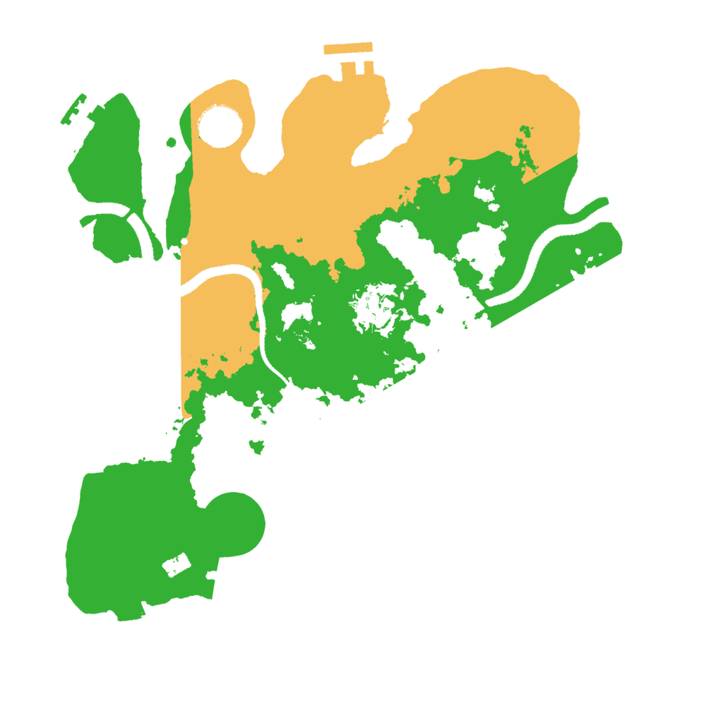 Biome Rust Map: Procedural Map, Size: 3000, Seed: 553913374