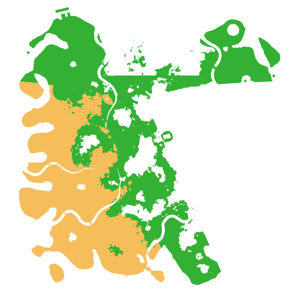 Biome Rust Map: Procedural Map, Size: 4500, Seed: 460549895