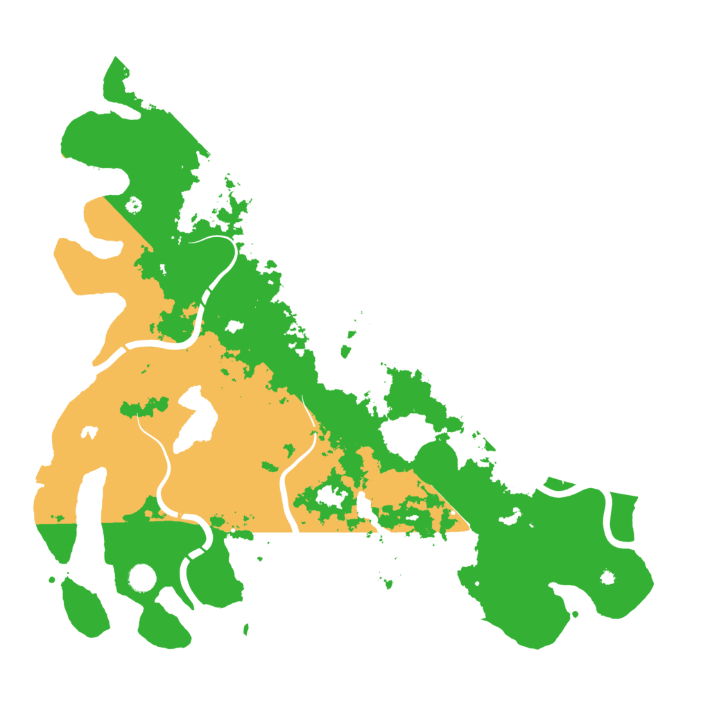 Biome Rust Map: Procedural Map, Size: 4500, Seed: 613359077