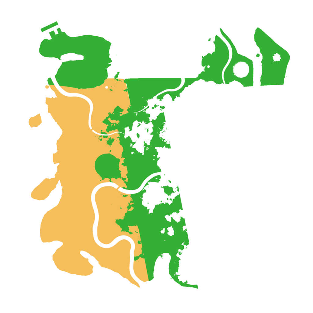 Biome Rust Map: Procedural Map, Size: 3500, Seed: 1009511796