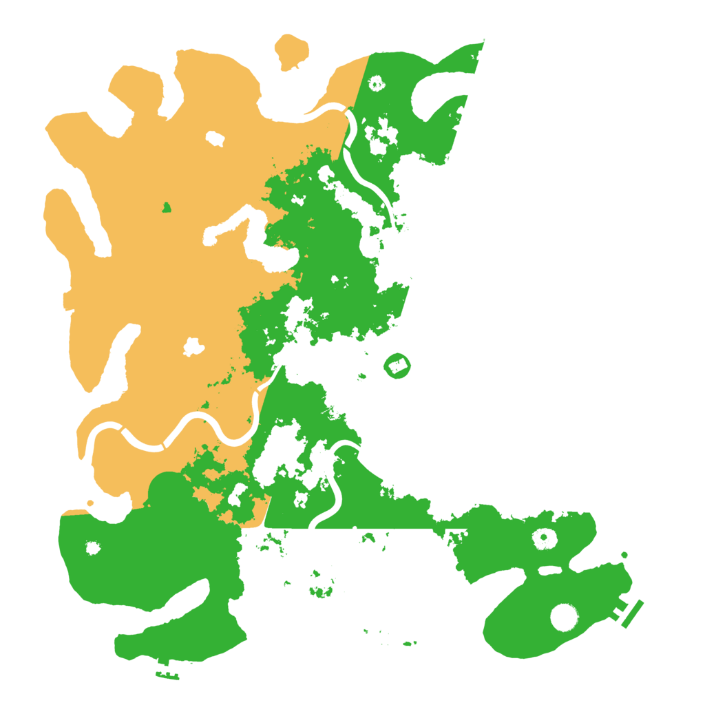 Biome Rust Map: Procedural Map, Size: 4500, Seed: 206131566