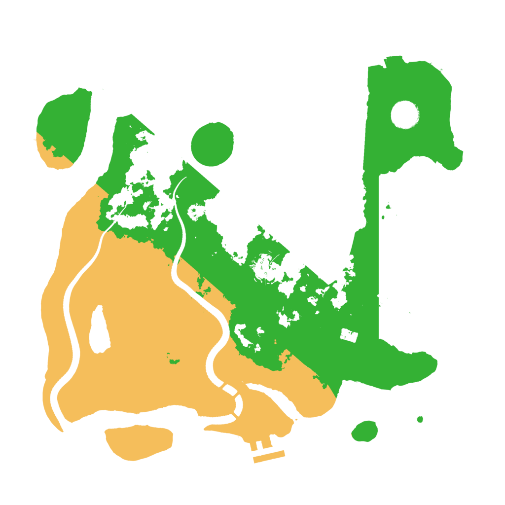 Biome Rust Map: Procedural Map, Size: 3210, Seed: 523345355