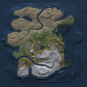 Thumbnail Rust Map: Procedural Map, Size: 2800, Seed: 431033701, 9 Monuments