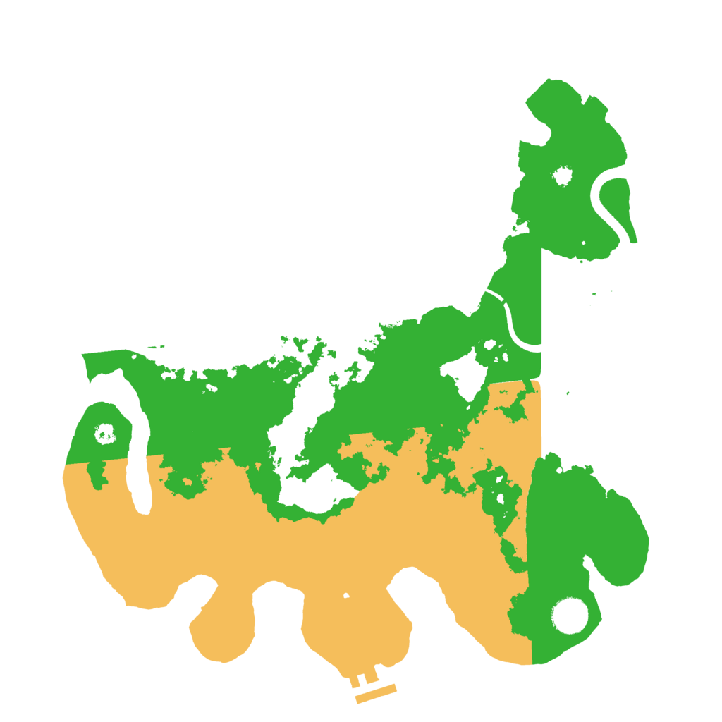 Biome Rust Map: Procedural Map, Size: 3500, Seed: 743518087