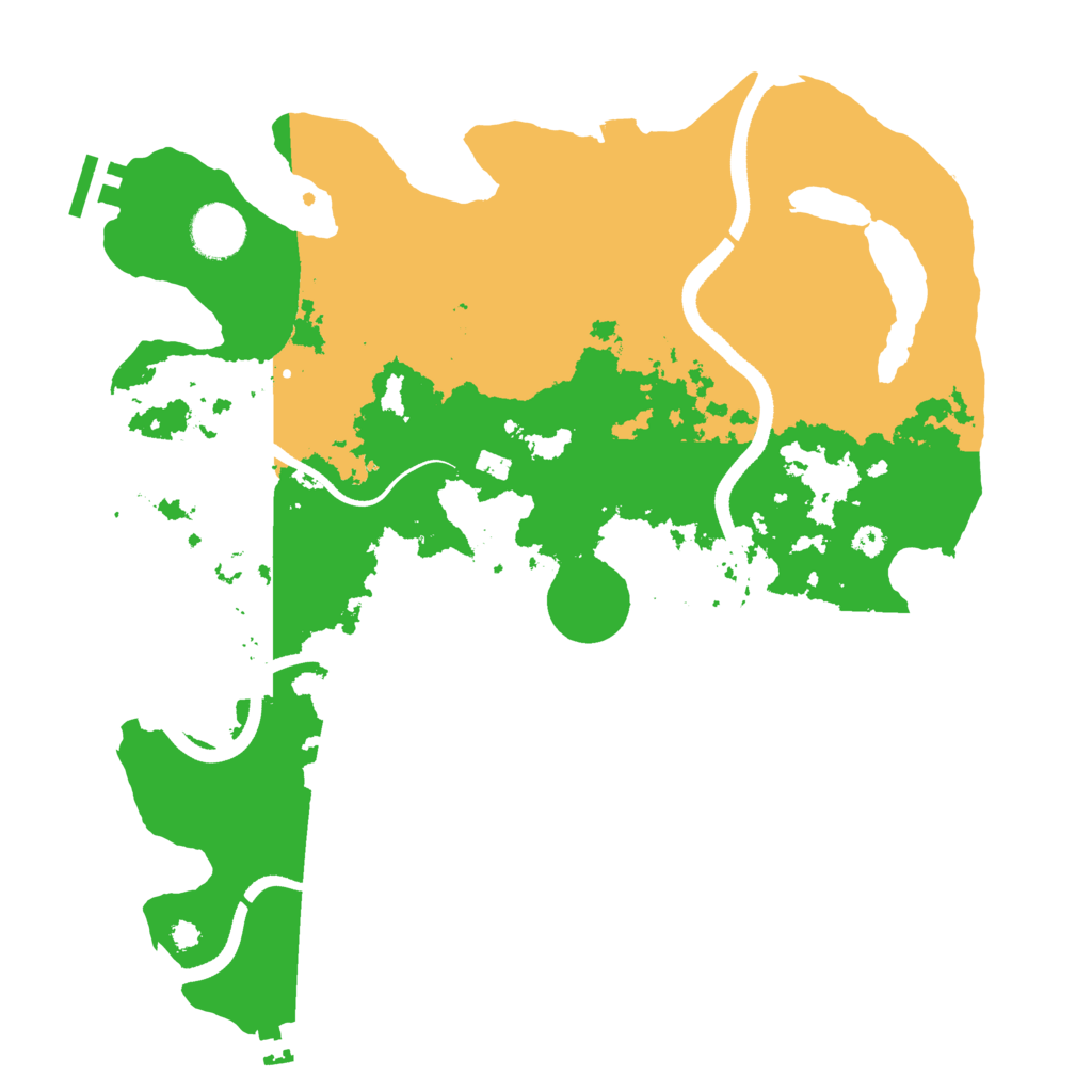 Biome Rust Map: Procedural Map, Size: 3500, Seed: 17777777