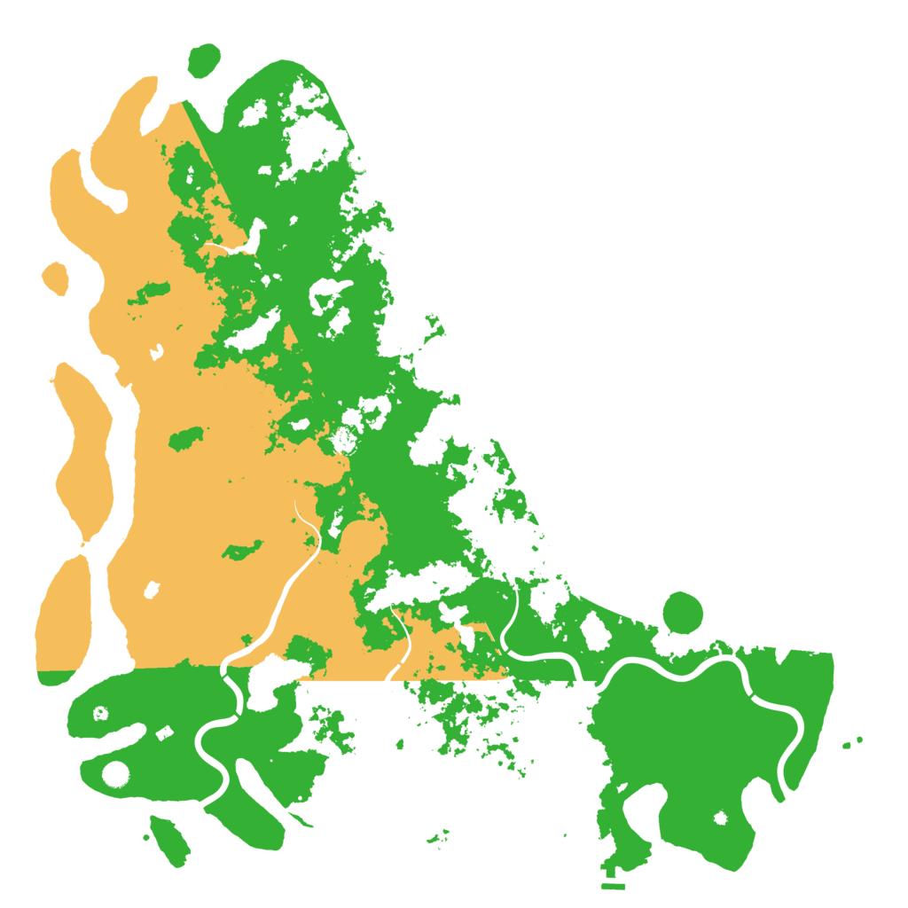 Biome Rust Map: Procedural Map, Size: 6000, Seed: 14152