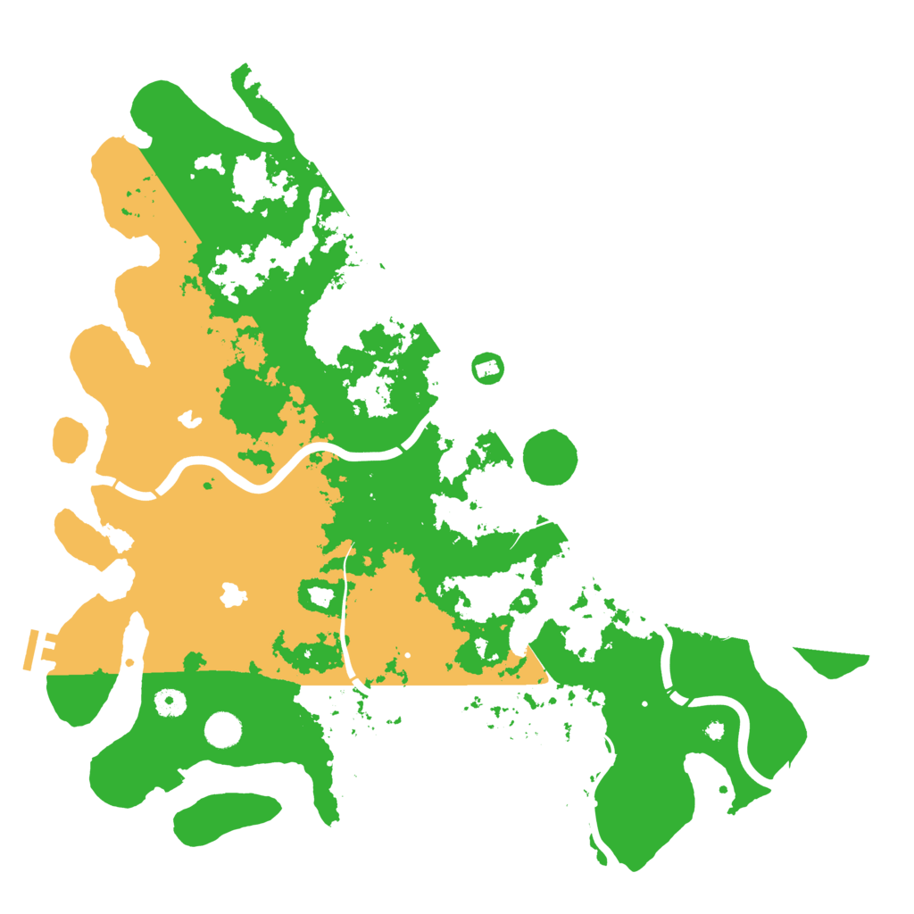 Biome Rust Map: Procedural Map, Size: 4500, Seed: 993847349