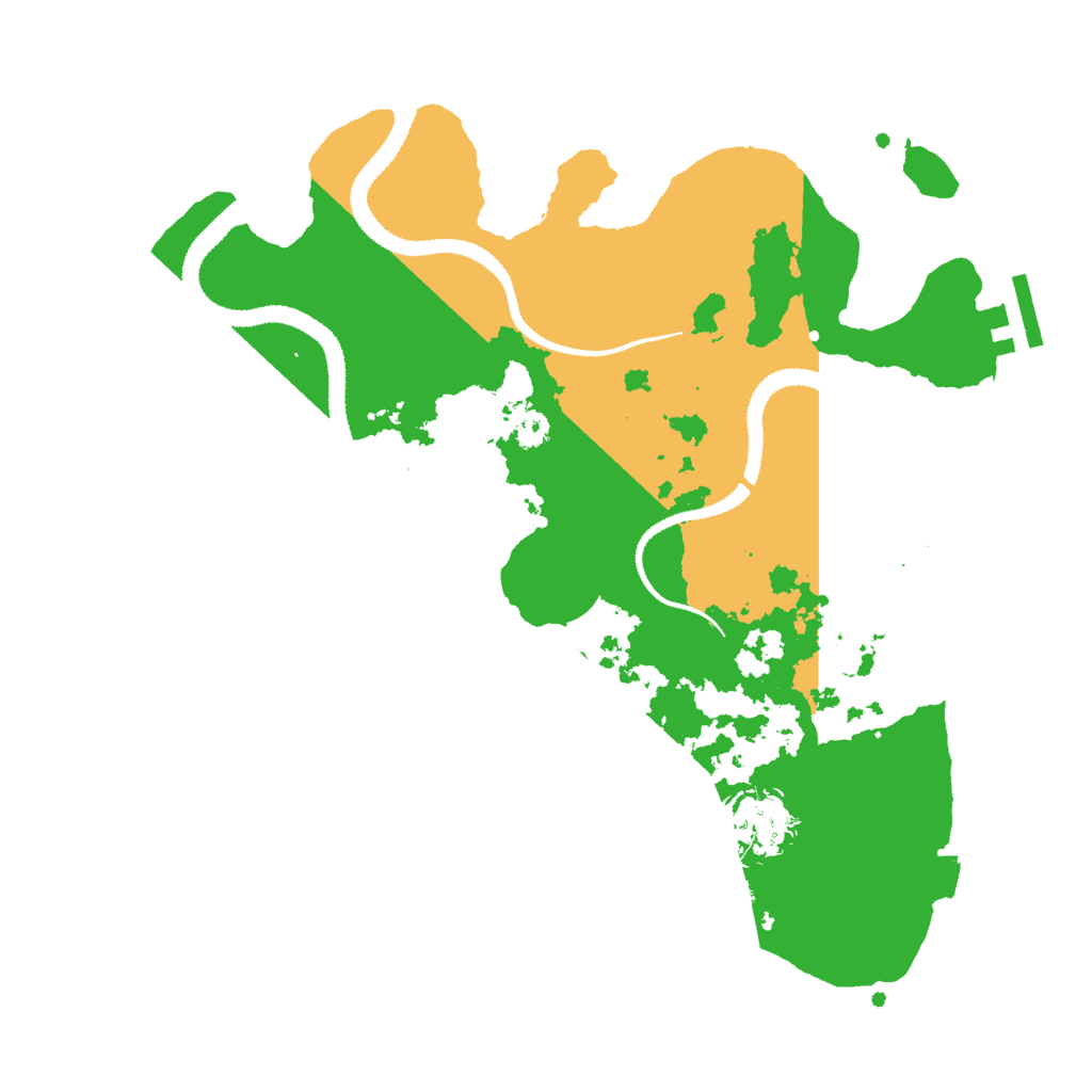 Biome Rust Map: Procedural Map, Size: 3000, Seed: 1116996523