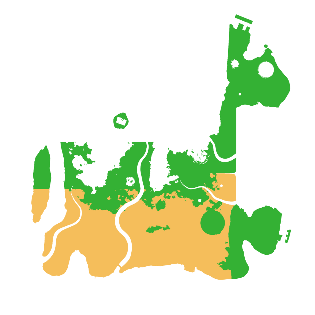 Biome Rust Map: Procedural Map, Size: 3500, Seed: 641737103