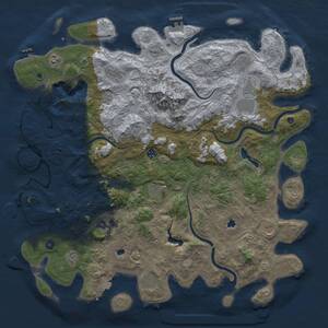 Thumbnail Rust Map: Procedural Map, Size: 5000, Seed: 99386872, 17 Monuments