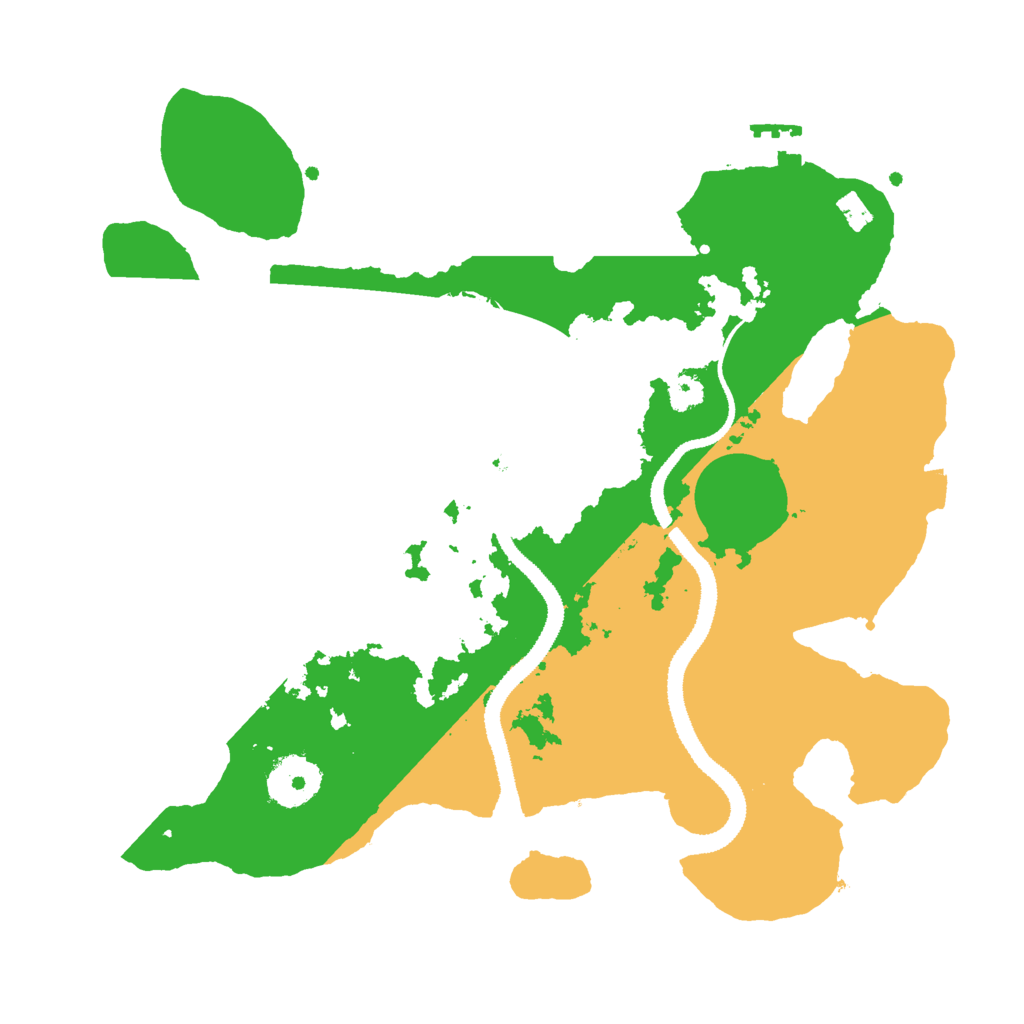 Biome Rust Map: Procedural Map, Size: 3000, Seed: 123321