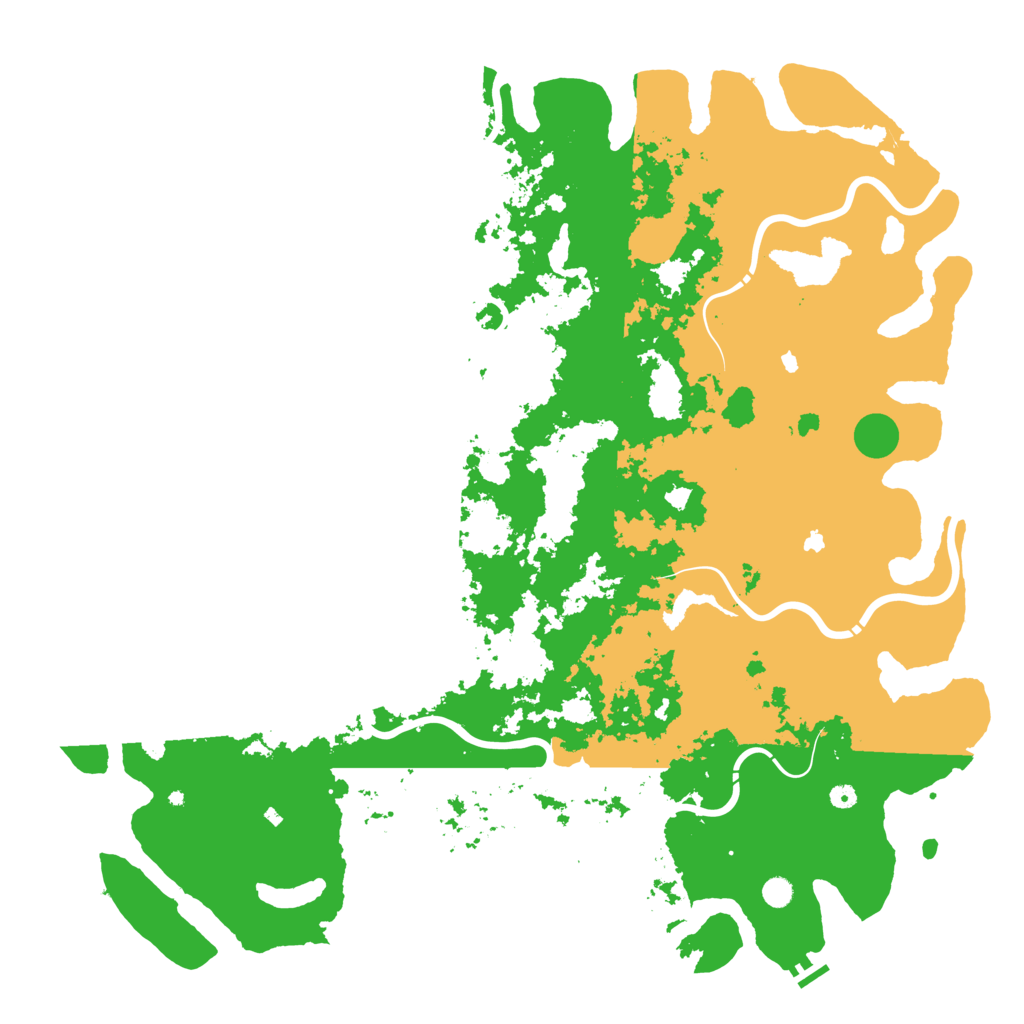 Biome Rust Map: Procedural Map, Size: 6000, Seed: 1625167209