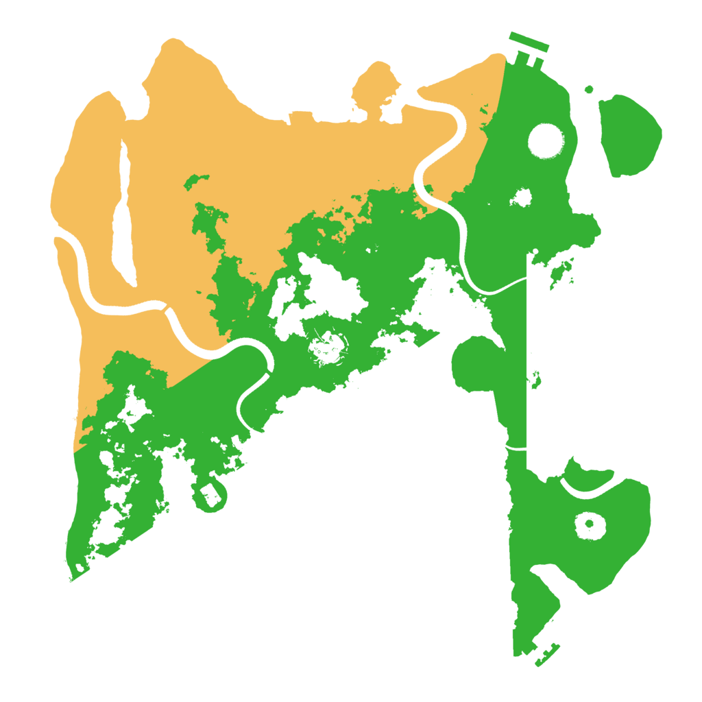 Biome Rust Map: Procedural Map, Size: 3500, Seed: 746208898