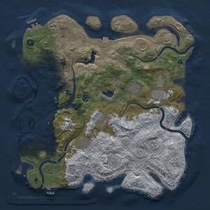 Thumbnail Rust Map: Procedural Map, Size: 4250, Seed: 1532188258, 16 Monuments