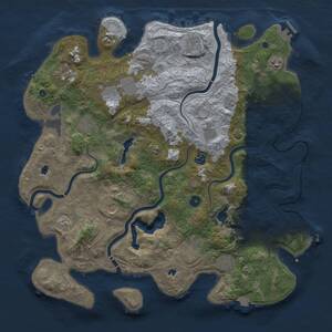 Thumbnail Rust Map: Procedural Map, Size: 4500, Seed: 854595542, 17 Monuments
