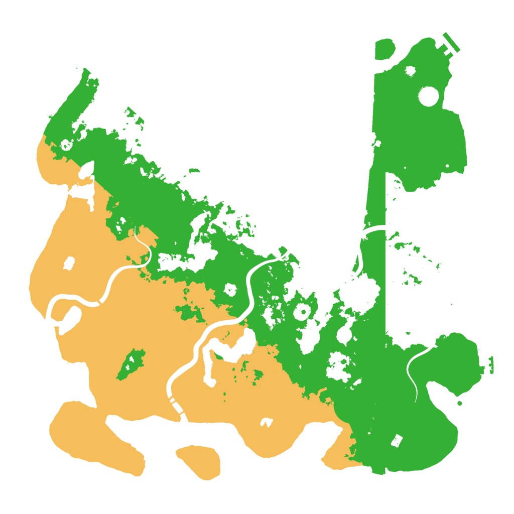Biome Rust Map: Procedural Map, Size: 4500, Seed: 854595542