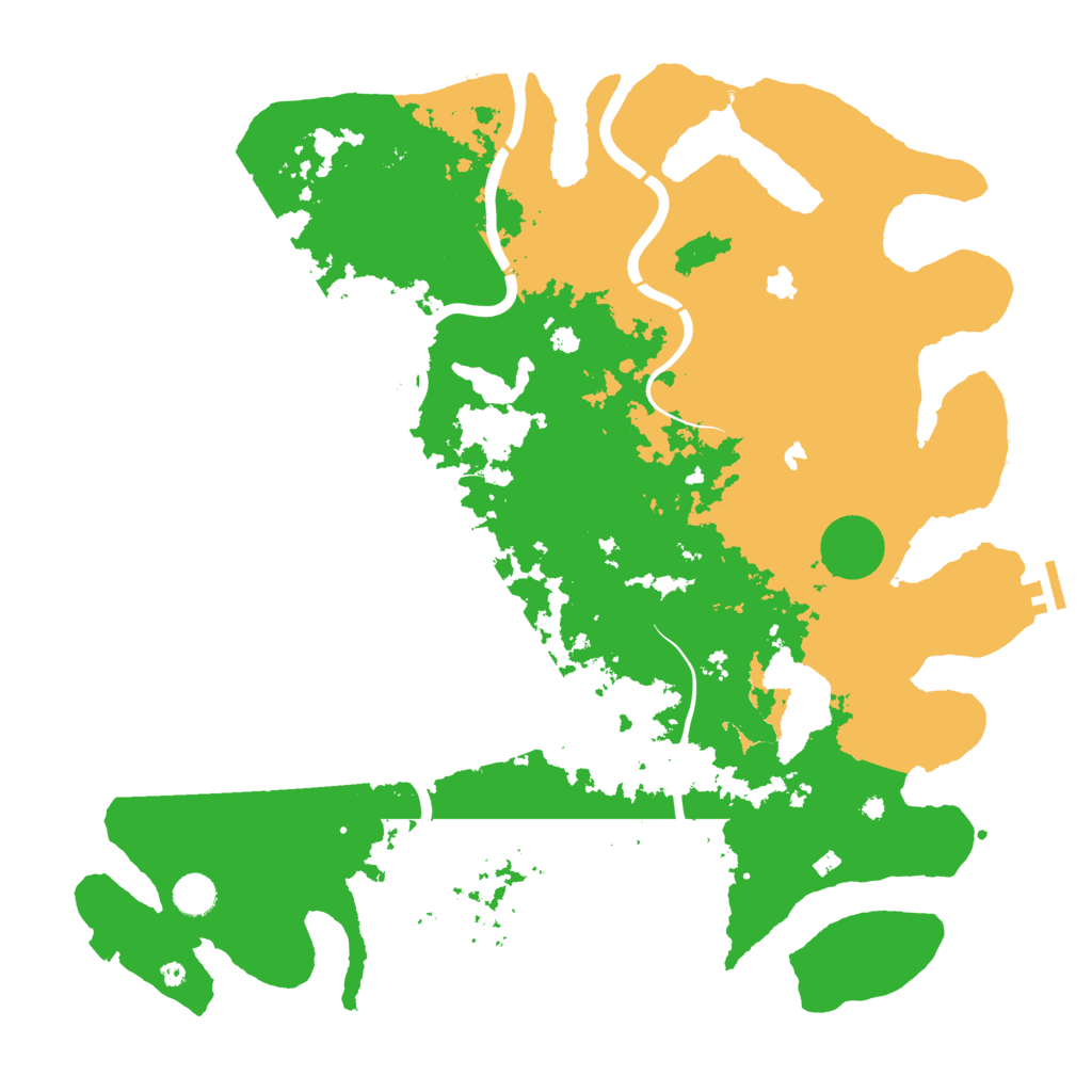 Biome Rust Map: Procedural Map, Size: 4500, Seed: 1287435368