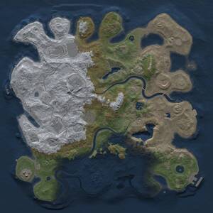 Thumbnail Rust Map: Procedural Map, Size: 4000, Seed: 379049415, 14 Monuments