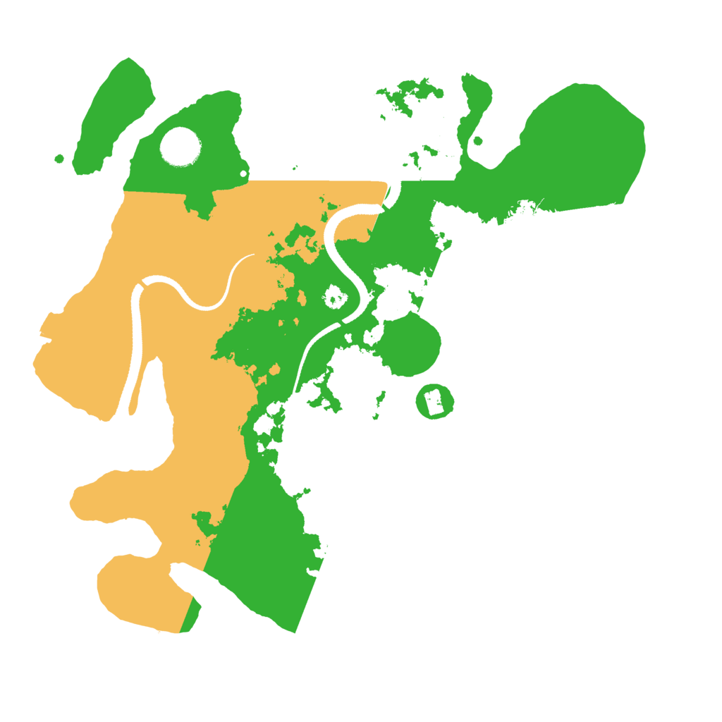 Biome Rust Map: Procedural Map, Size: 3250, Seed: 662657906