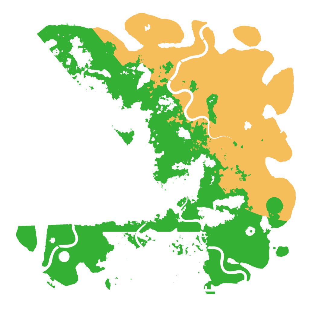 Biome Rust Map: Procedural Map, Size: 5000, Seed: 554428131