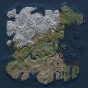 Thumbnail Rust Map: Procedural Map, Size: 4250, Seed: 4022601, 15 Monuments