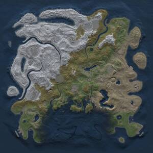Thumbnail Rust Map: Procedural Map, Size: 4500, Seed: 287188423, 16 Monuments