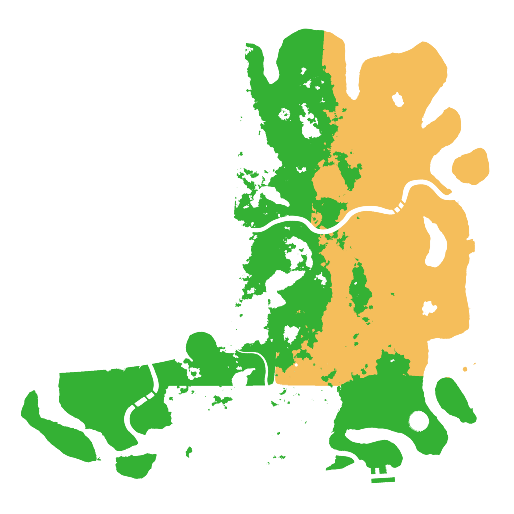 Biome Rust Map: Procedural Map, Size: 4500, Seed: 1365076576
