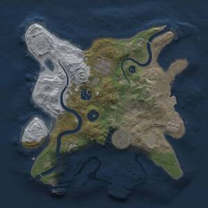 Thumbnail Rust Map: Procedural Map, Size: 2750, Seed: 448376682, 10 Monuments