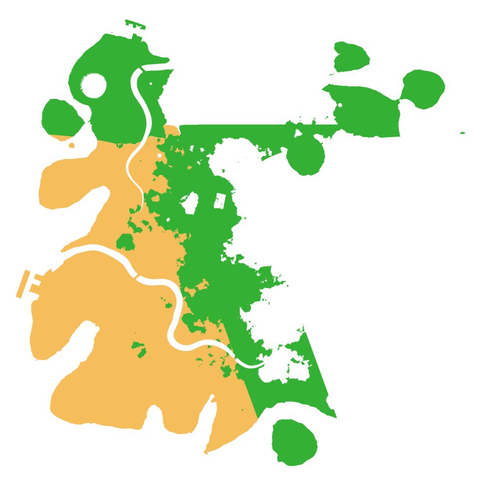 Biome Rust Map: Procedural Map, Size: 3500, Seed: 52004