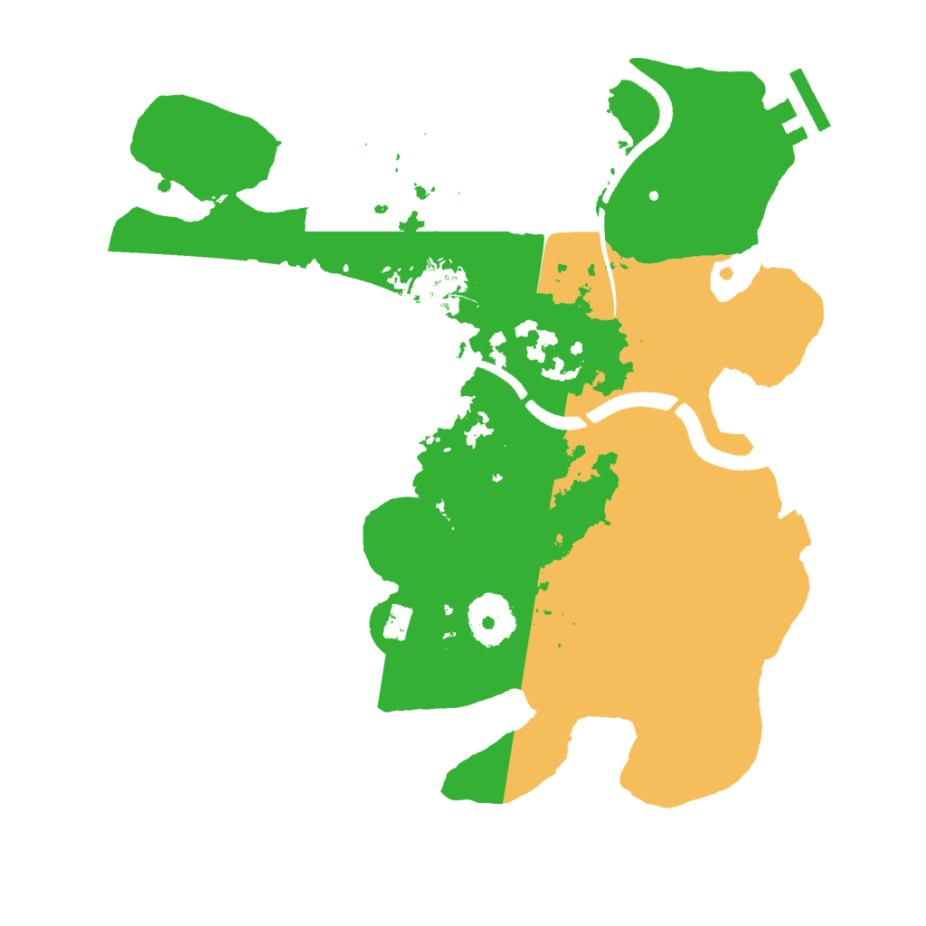 Biome Rust Map: Procedural Map, Size: 2850, Seed: 27995