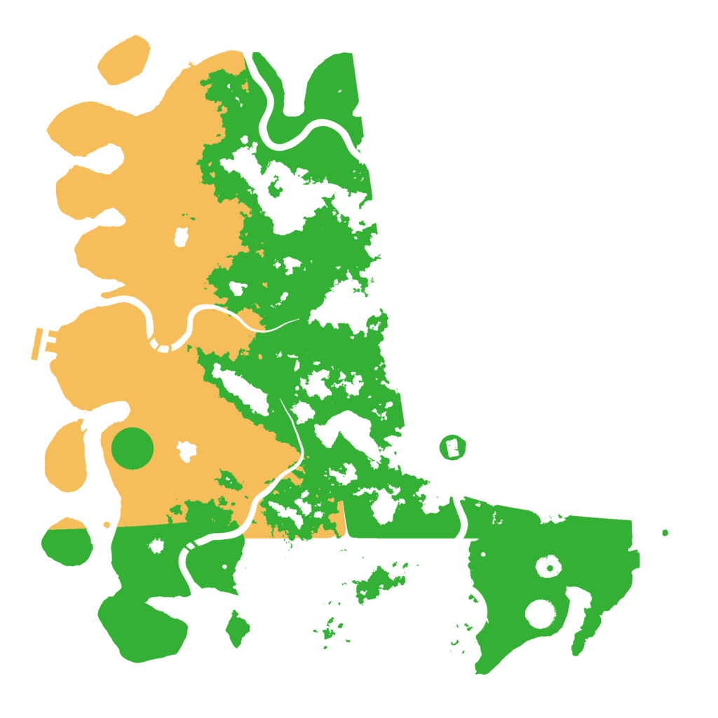 Biome Rust Map: Procedural Map, Size: 4500, Seed: 25309