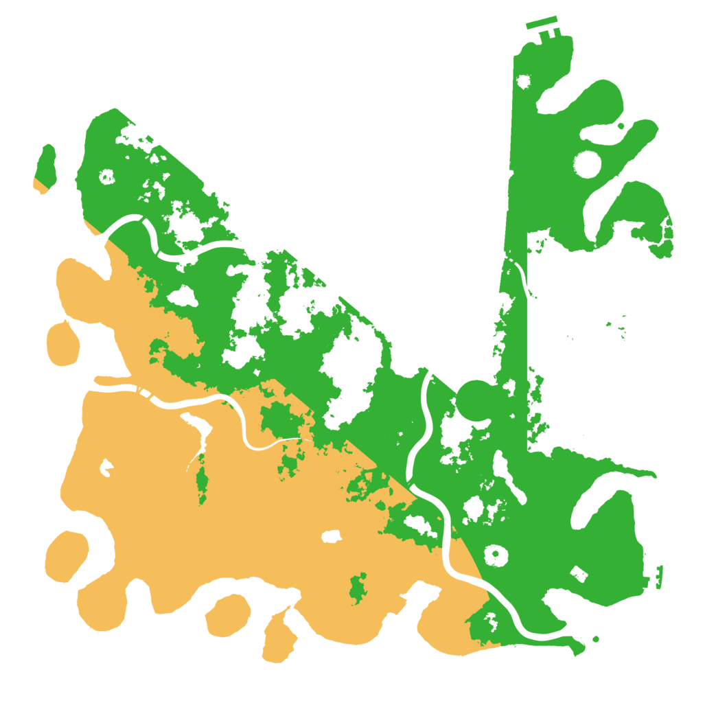 Biome Rust Map: Procedural Map, Size: 4500, Seed: 122471467