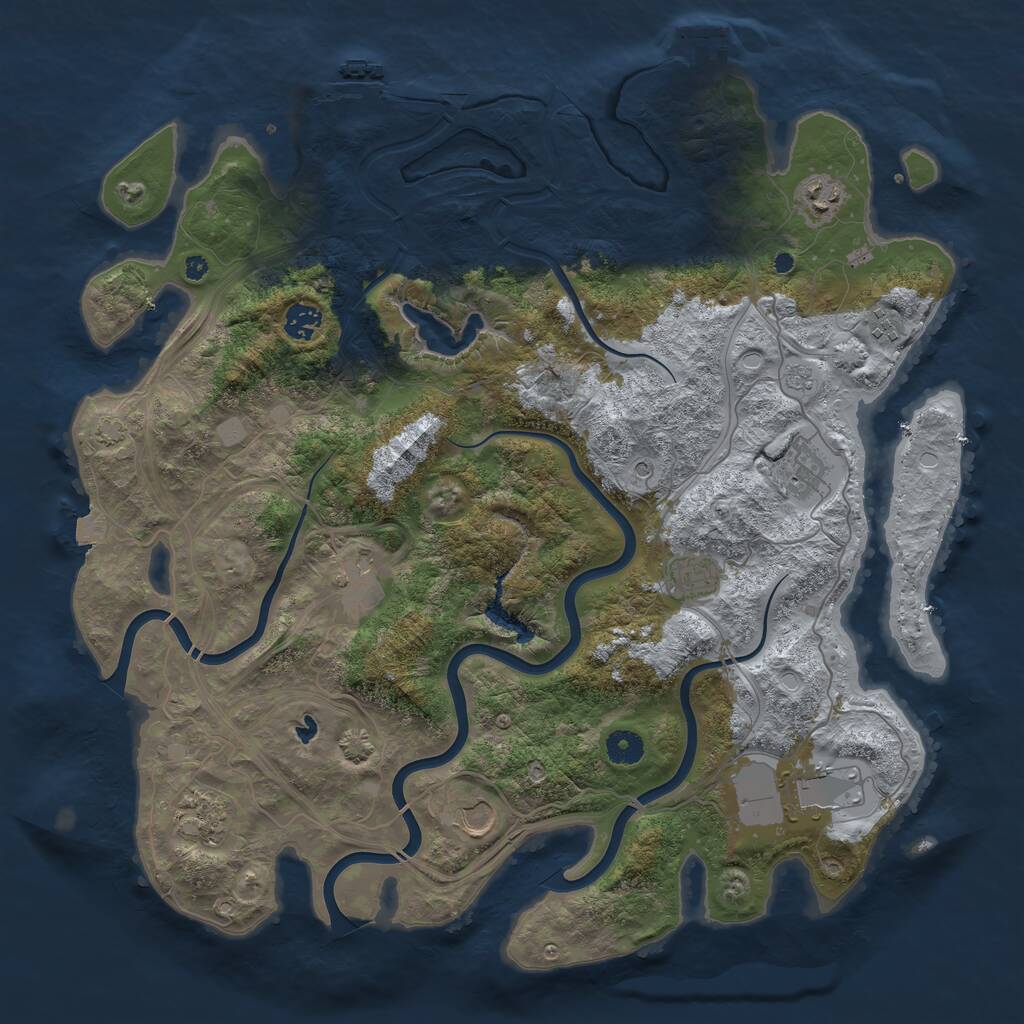 Rust Map: Procedural Map, Size: 4250, Seed: 1649076092, 15 Monuments