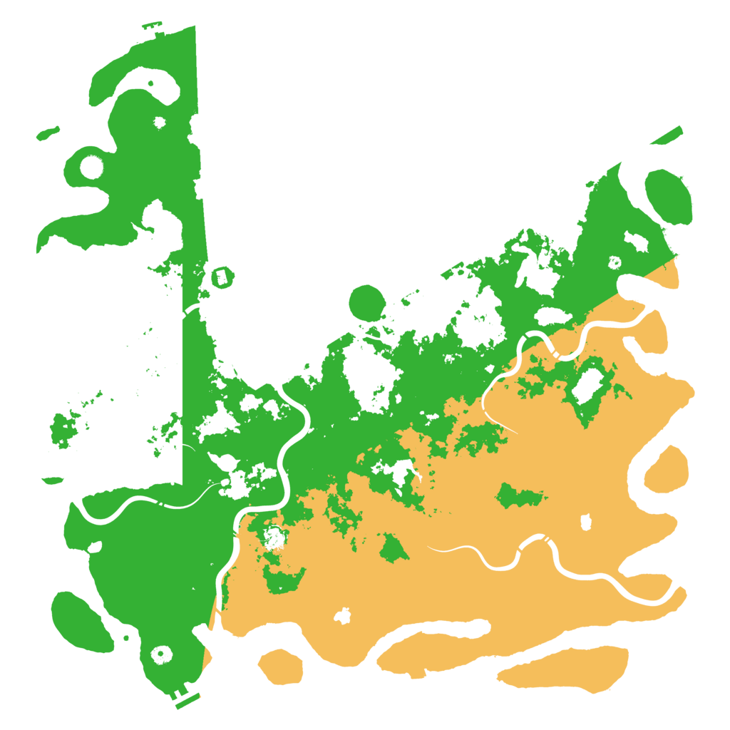 Biome Rust Map: Procedural Map, Size: 5500, Seed: 395846627