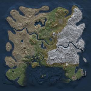 Thumbnail Rust Map: Procedural Map, Size: 4250, Seed: 804377058, 17 Monuments