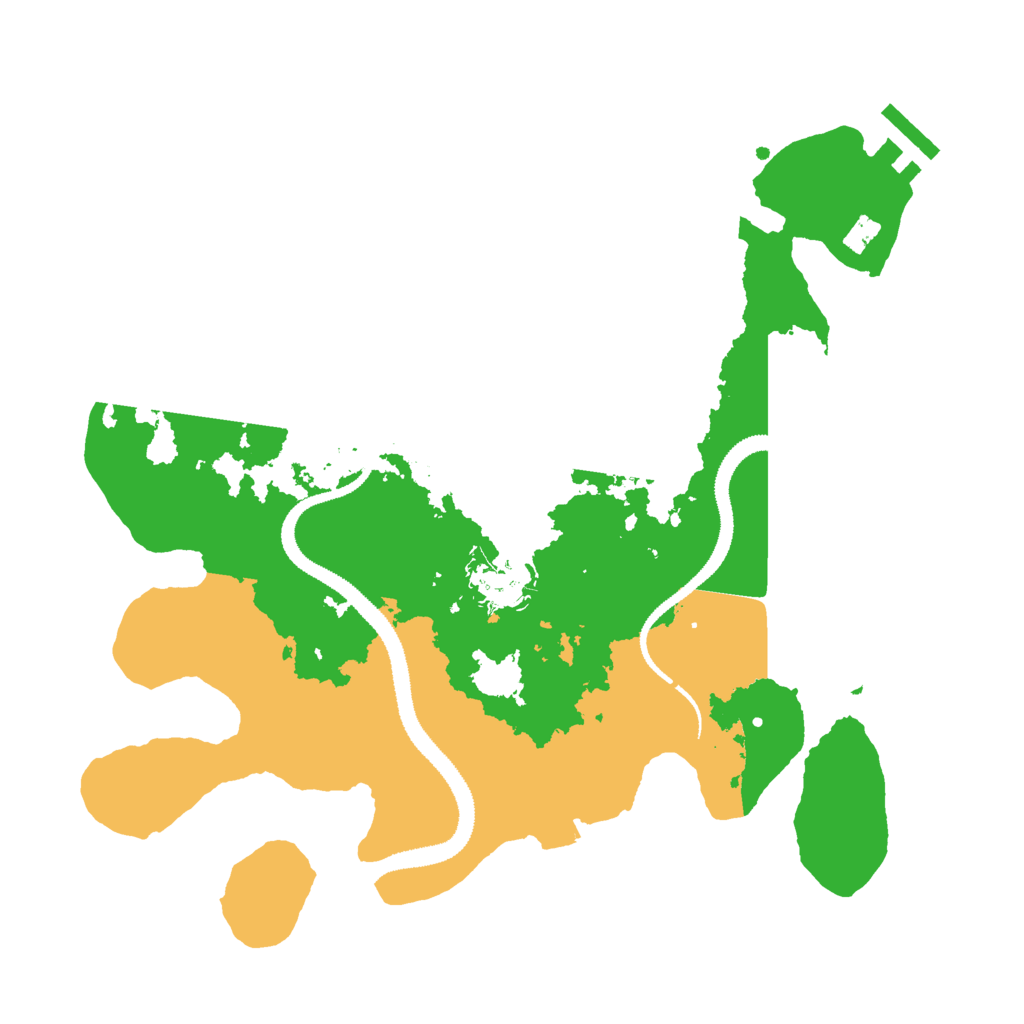 Biome Rust Map: Procedural Map, Size: 3000, Seed: 10021