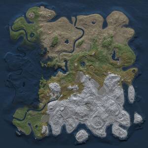 Thumbnail Rust Map: Procedural Map, Size: 4500, Seed: 904870304, 17 Monuments