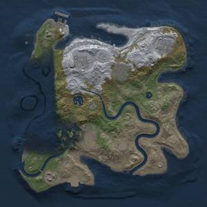 Thumbnail Rust Map: Procedural Map, Size: 3000, Seed: 1900279240, 13 Monuments